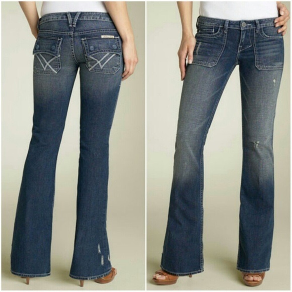 William Rast Dark Blue Flared Jeans